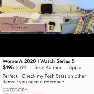 Apple WOMENS 40 MM Series 5 I watch